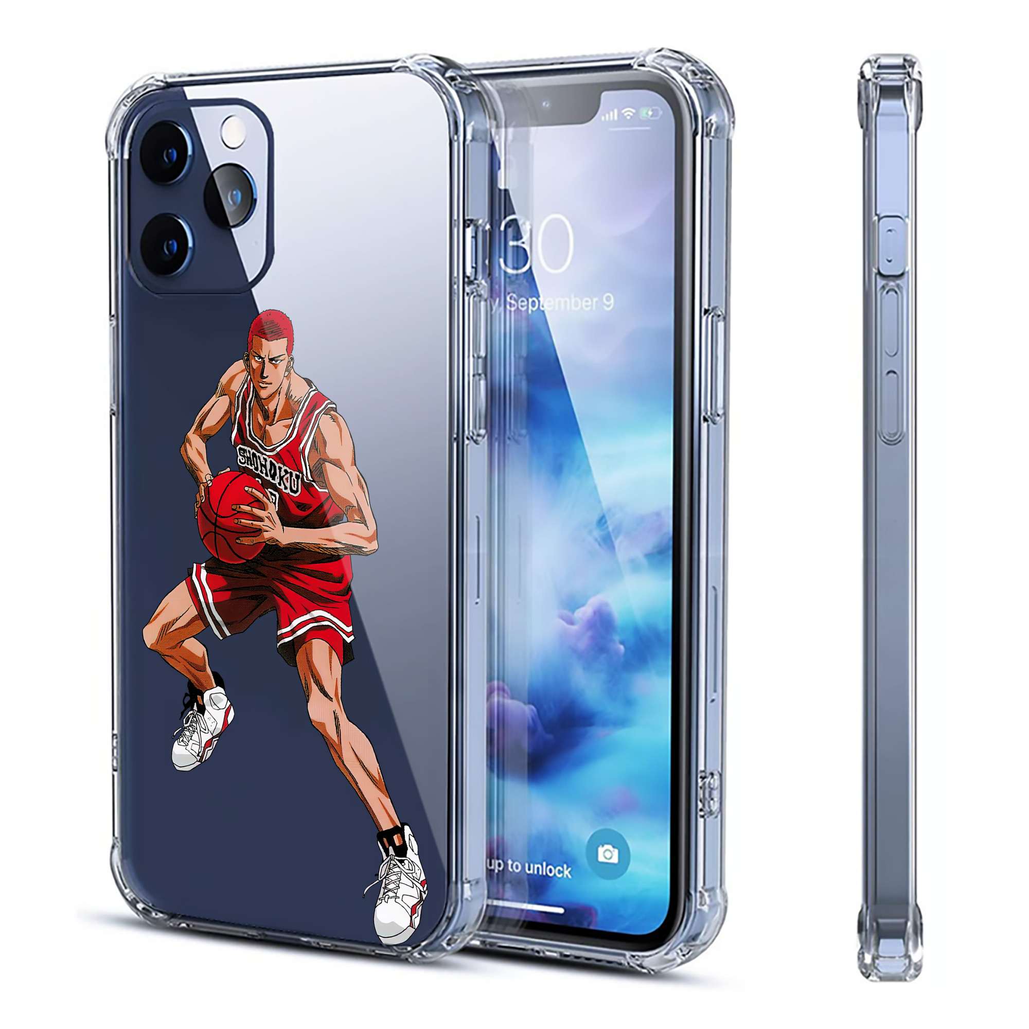 （画像用） SLAM DUNK／スラムダンク 【iPhone 12シリーズ対応】透明スマホケース（クリアソフトケース）